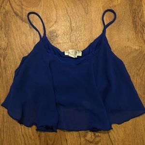 Royal Blue Crop Top